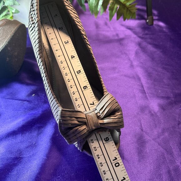 📌Blake Scott Beautiful Plated Fabric Open Toe 5" High Heel Pumps with Platform - Picture 9 of 12